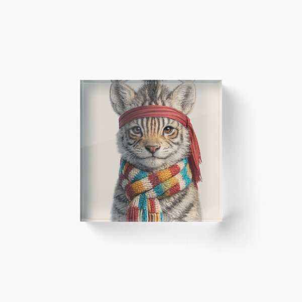 Item preview, Cute Tiger Winter Adventure Portrait designed and sold by BagFactoryUK.