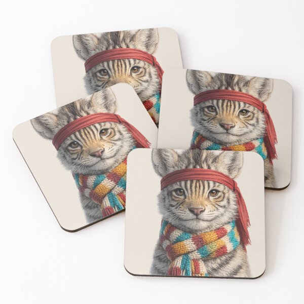 Item preview, Cute Tiger Winter Adventure Portrait designed and sold by BagFactoryUK.