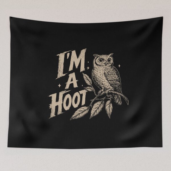 Item preview, I'm A Hoot Owl Pun Bird Lover Nature Wildlife Enthusiast designed and sold by SkeletonsDanger.