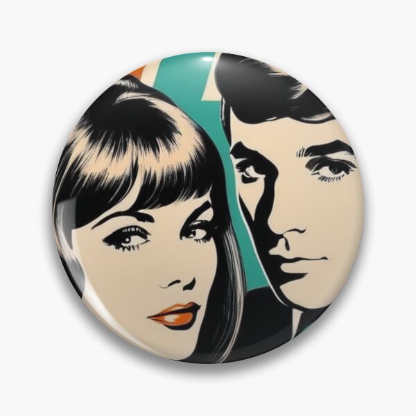 Artikelvorschau, Art - Pop Art Couple, 1960s Graphic Aesthetic entworfen und verkauft von Beat-It.