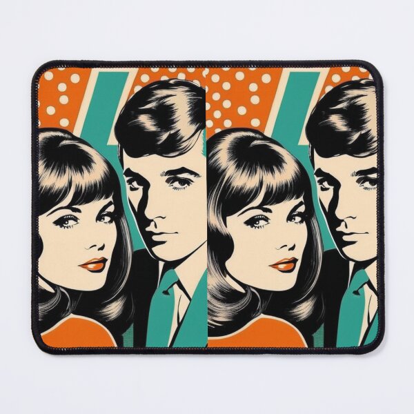 Item preview, Art - Pop Art Couple, 1960s Graphic Aesthetic designed and sold by Beat-It.