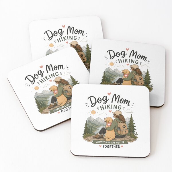 Item preview, Dog Mom Hiking – Mountain Trail Adventure Illustration designed and sold by SMARTKIT  DESIGNAGENCY.