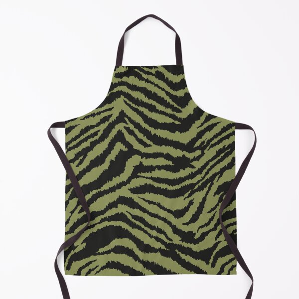 Item preview, Tiger Skin Pattern | Olive Green Animal Print designed and sold by The High Hippo.