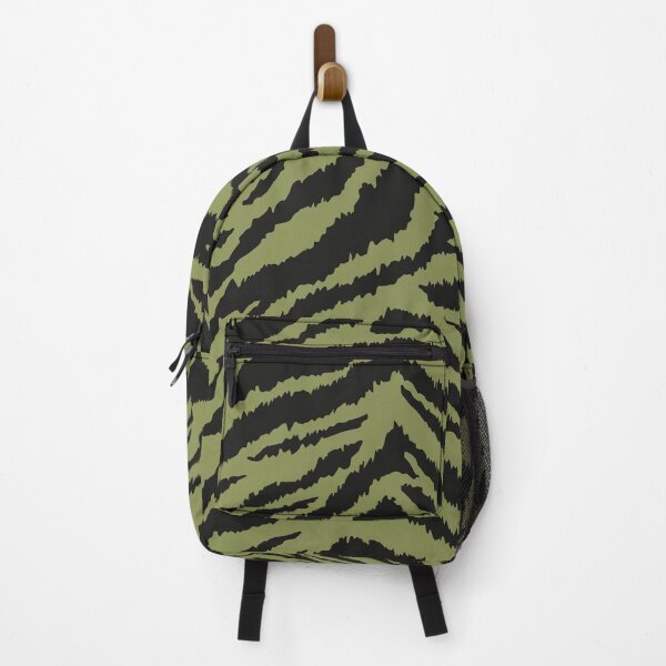 Item preview, Tiger Skin Pattern | Olive Green Animal Print designed and sold by The High Hippo.
