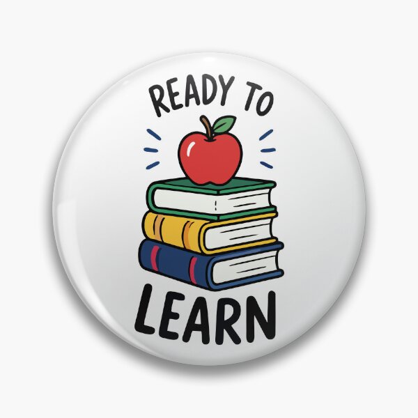 Item preview, Ready to Learn Sticker | Apple and Books School Design designed and sold by Mikoff04-arts.