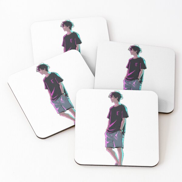 Item preview, Aesthetic Neon Lofi Anime Boy Smoking designed and sold by Ta-Ri-El.