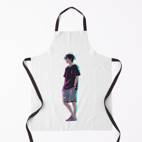 Item preview, Aesthetic Neon Lofi Anime Boy Smoking designed and sold by Ta-Ri-El.