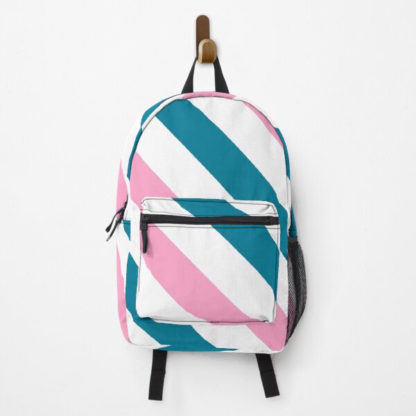 Item preview, Blue and pink Diagonal Stripe Pattern designed and sold by Pattern Petals.