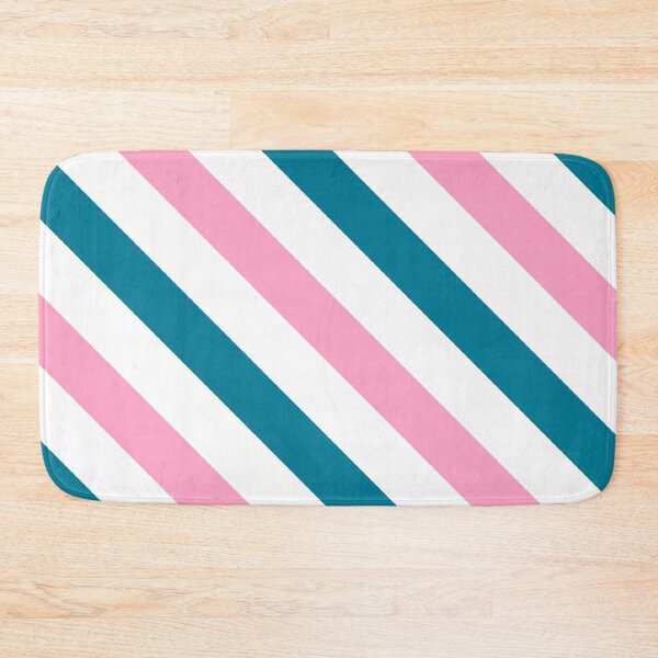 Item preview, Blue and pink Diagonal Stripe Pattern designed and sold by Pattern Petals.