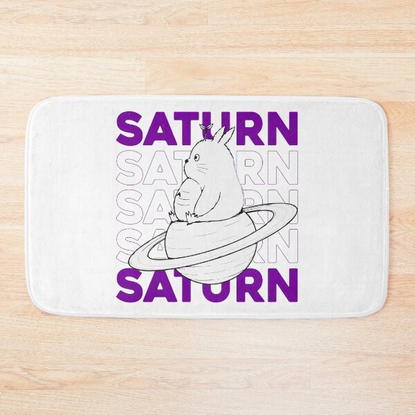 Item preview, Cute Anime Creature Sitting on Saturn Planet Art designed and sold by SandaiMaker.