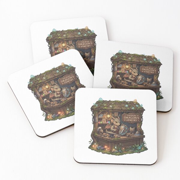 Item preview, Baby Dragon Blacksmith Sticker | Magical Fantasy Armory | Cute Medieval Dragon Art designed and sold by MrDev.