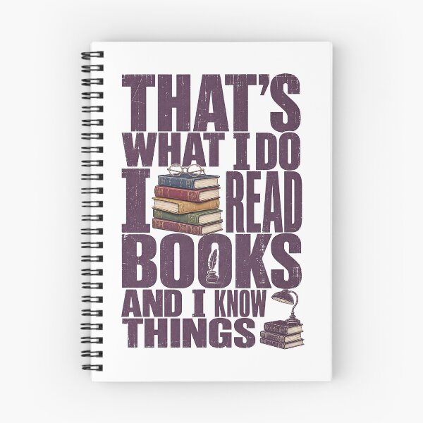 Item preview, I Read Books and Know Things designed and sold by Belarte.shop.