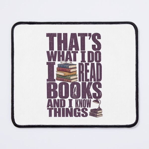 Item preview, I Read Books and Know Things designed and sold by Belarte.shop.