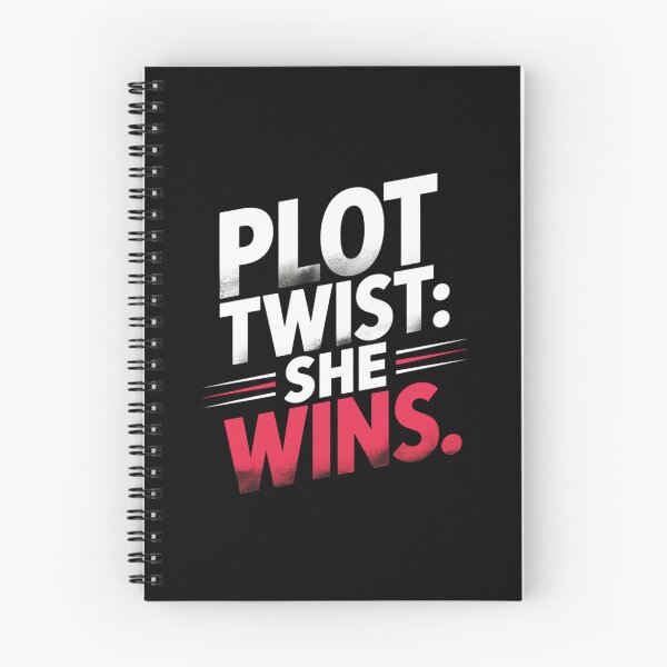 Item preview, Plot Twist: She Wins. Bold Feminist Empowerment Quote Typography. Girl Power Statement Design designed and sold by Aarvya Fashion Club ( A.F.C ).