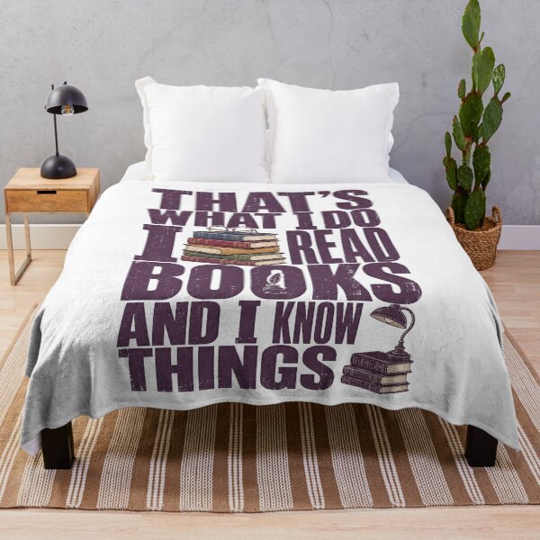 Aperçu de l'œuvre Je lis des livres et je sais des choses créée et vendue par Belarte.shop.