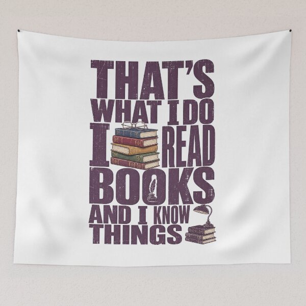Item preview, I Read Books and Know Things designed and sold by Belarte.shop.