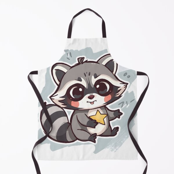 Item preview, Cute Kawaii Raccoon Sticker | Adorable Baby Raccoon Holding Star Cartoon designed and sold by dreamz-world.