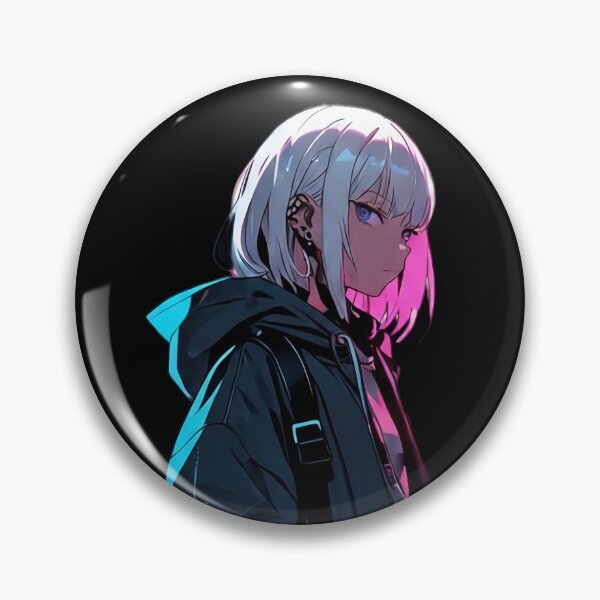 Item preview, Neon Aesthetic Cyberpunk Female Warrior Silhouette designed and sold by Ta-Ri-El.