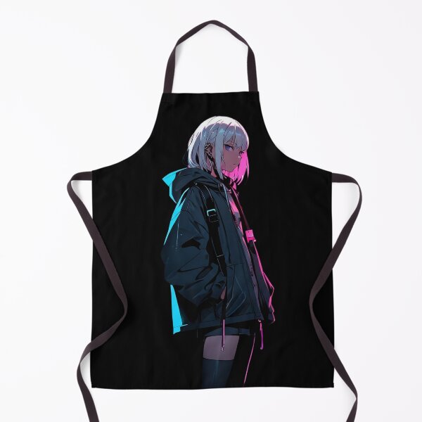 Item preview, Neon Aesthetic Cyberpunk Female Warrior Silhouette designed and sold by Ta-Ri-El.
