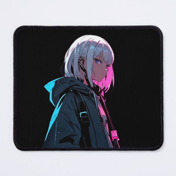 Item preview, Neon Aesthetic Cyberpunk Female Warrior Silhouette designed and sold by Ta-Ri-El.