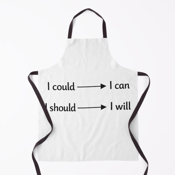 Item preview, I Could To I Can, I Should To I Will - Goal Achievement Minimalist Typography designed and sold by thepixelcloset.