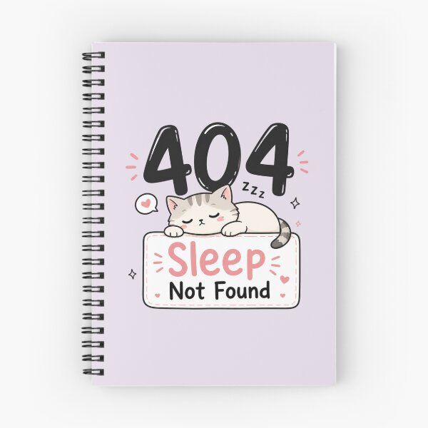 Item preview, 404 Sleep Not Found Cute Sleeping Cat Funny Programmer Quote Sticker designed and sold by Sanika arts .