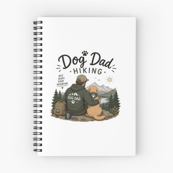 Item preview, Dog Dad Hiking – Good Boots Good Trails designed and sold by SMARTKIT  DESIGNAGENCY.
