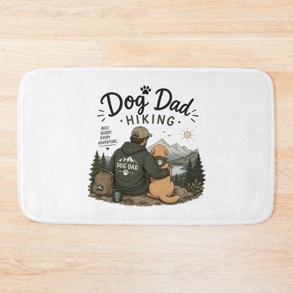 Item preview, Dog Dad Hiking – Good Boots Good Trails designed and sold by SMARTKIT  DESIGNAGENCY.