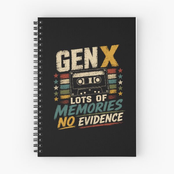 Item preview, Gen X Lots Of Memories No Evidence Generation X Nostalgia Vintage 80s 90s Humor designed and sold by SkeletonsDanger.