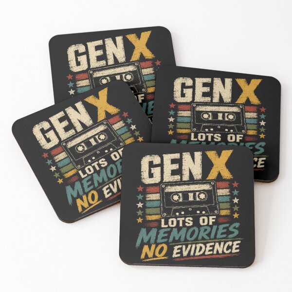 Item preview, Gen X Lots Of Memories No Evidence Generation X Nostalgia Vintage 80s 90s Humor designed and sold by SkeletonsDanger.