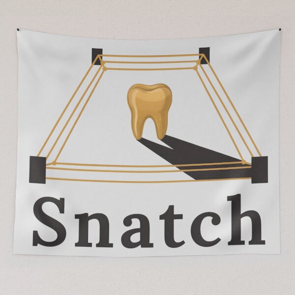 Artikelvorschau, Snatch Golden Tooth Boxring Filmsymbol Kunst entworfen und verkauft von Enea Kelo.