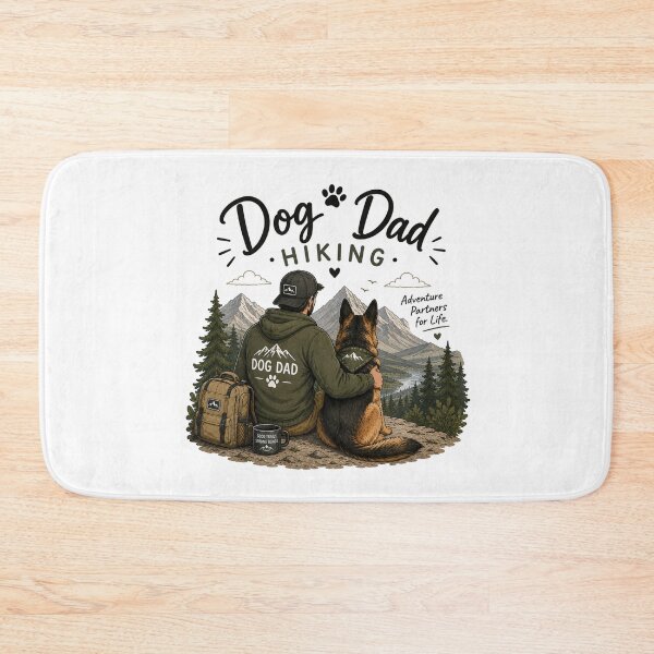 Item preview, Dog Dad Hiking – German Shepherd Trail Partner  designed and sold by SMARTKIT  DESIGNAGENCY.