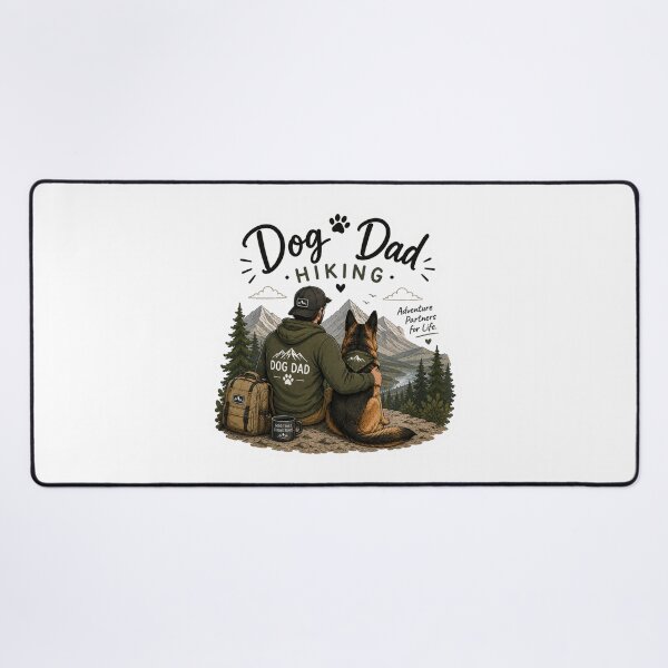 Item preview, Dog Dad Hiking – German Shepherd Trail Partner designed and sold by SMARTKIT DESIGNAGENCY.