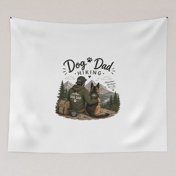 Item preview, Dog Dad Hiking – German Shepherd Trail Partner  designed and sold by SMARTKIT  DESIGNAGENCY.
