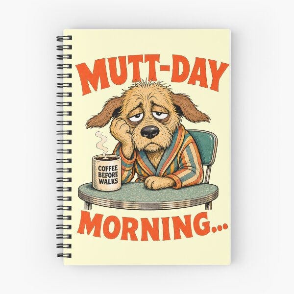 Item preview, Mutt Day Morning Funny Monday Dog Coffee Pun designed and sold by Anyshca.
