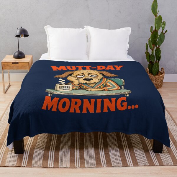 Item preview, Mutt Day Morning Funny Monday Dog Coffee Pun designed and sold by Anyshca.