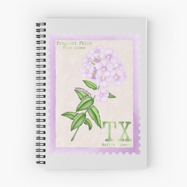 Item preview, Texas Native Flower Fragrant Phlox Watercolor Vintage Postage Stamp designed and sold by Marguerite Artistry.