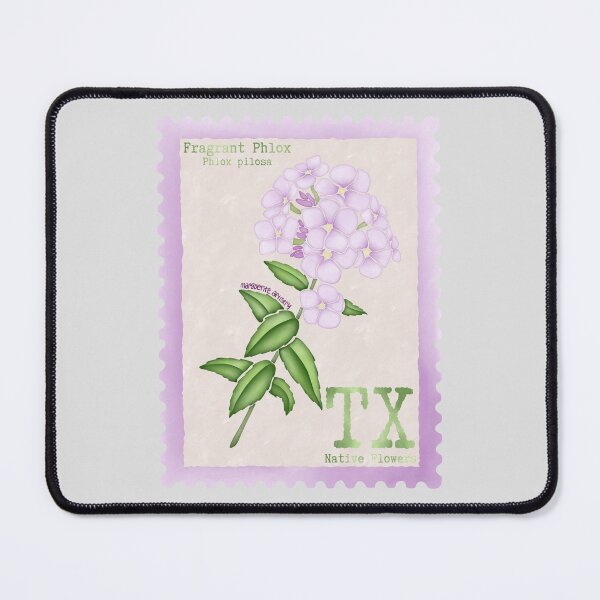 Item preview, Texas Native Flower Fragrant Phlox Watercolor Vintage Postage Stamp designed and sold by Marguerite Artistry.