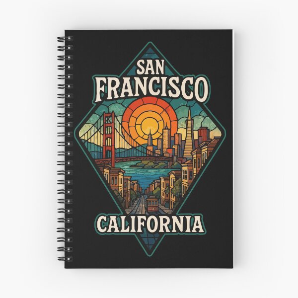 Item preview, San Francisco California USA Stained Glass Art Travel designed and sold by TomFrontierArt.