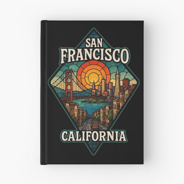 Item preview, San Francisco California USA Stained Glass Art Travel designed and sold by TomFrontierArt.