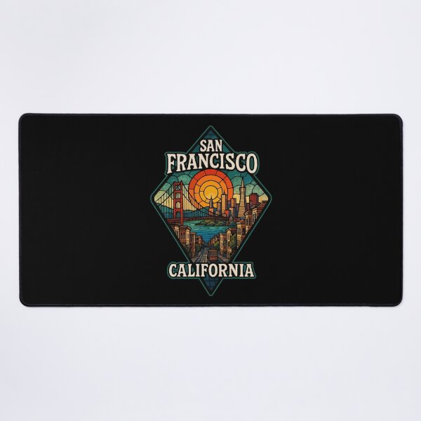 Item preview, San Francisco California USA Stained Glass Art Travel designed and sold by TomFrontierArt.