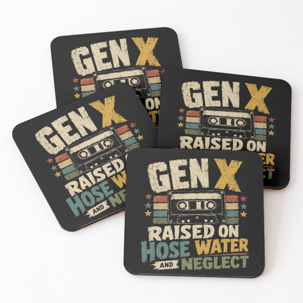Item preview, Gen X Raised On Hose Water And Neglect Latchkey Kid 80s 90s Nostalgia designed and sold by SkeletonsDanger.