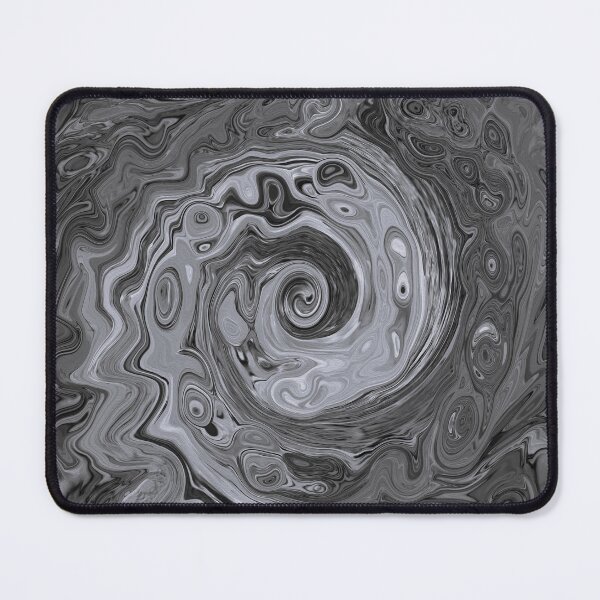 Item preview, Groovy Retro Abstract Black and White Swirl designed and sold by myrubiogarden.