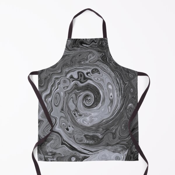 Item preview, Groovy Retro Abstract Black and White Swirl designed and sold by myrubiogarden.