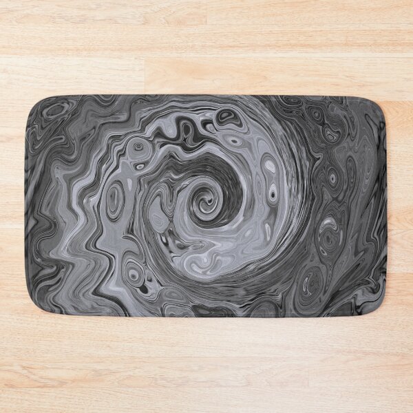 Item preview, Groovy Retro Abstract Black and White Swirl designed and sold by myrubiogarden.