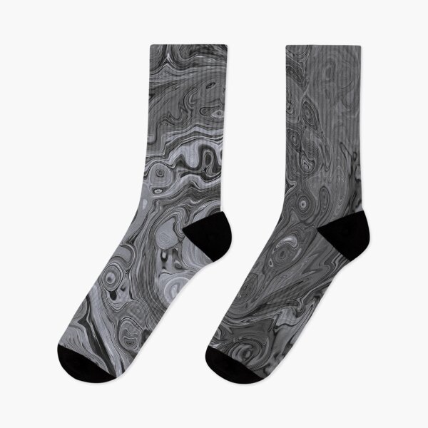 Item preview, Groovy Retro Abstract Black and White Swirl designed and sold by myrubiogarden.