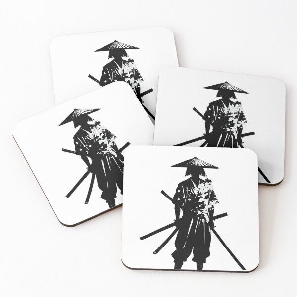 Item preview, Japanese Warrior Silhouette With Katana Sword designed and sold by Ta-Ri-El.