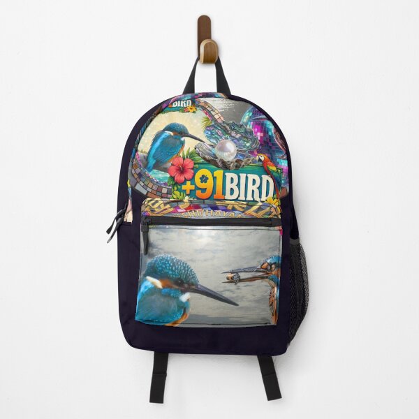 Item preview, Cyber & Real Kingfisher Johnny with Hayama Turtle Sun - Plus 91 Bird Fantasy designed and sold by Plus91BIRD.