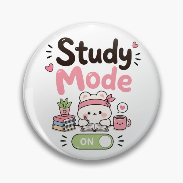 Item preview, Study Mode On Cute Kawaii Student Aesthetic Design | Study Motivation Quote | Back to School Sticker designed and sold by Sanika arts .