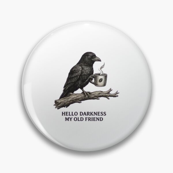 Item preview, Hello Darkness My Old Coffee lover custom raven designed and sold by Gbriel3.